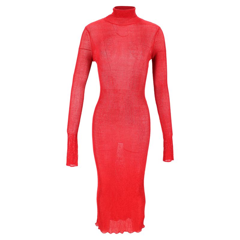 Isabel Marant Josita Midi Dress In Burgundy Viscose